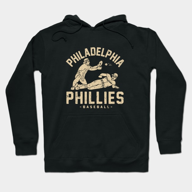 Philadelphia Phillies Retro 1 by Buck Tee Hoodie by Buck Tee